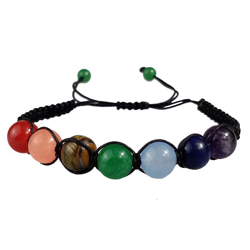 8mm Colorful Woven Yoga Energy Beaded Bracelet