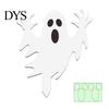 Fluorescent Outdoor Decor Halloween Ghost Garden Stake, Spooky Glow-in-The-Dark Yard Sign, Pumpkin Stakes Scarecrow Acrylic Decoration for Lawn