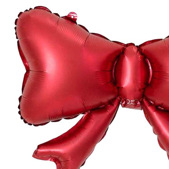 Bow Balloons Quick Inflate Balloon for Birthday Party Decorations Elegant Wedding Bridal Bachelorette Gender Reveal Photo Backdrop Foil Balloons