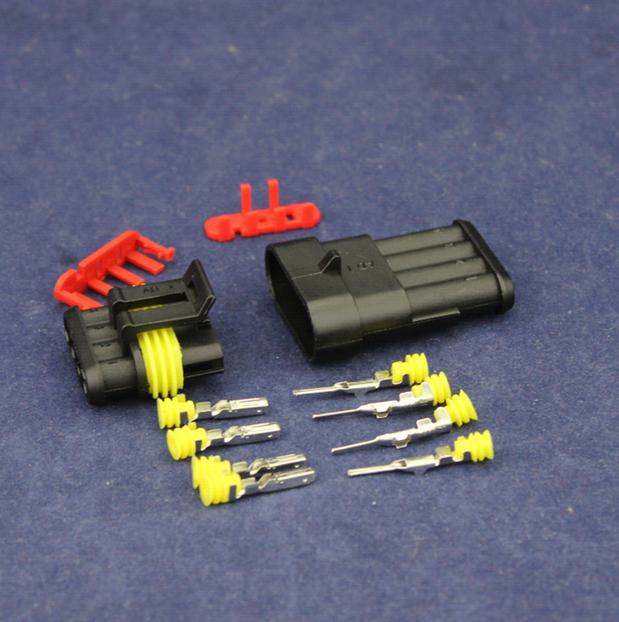 30Set Sealed Waterproof Motorcycle 1 2 3 4 5 6Pin Electrical Wire Connector Plug