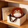 Gorilla Aesthetic Crossbody Bag Soft Monkey Shape Shoulder Purse Unique Animal Themed Pouch Fashionable Street Accessory