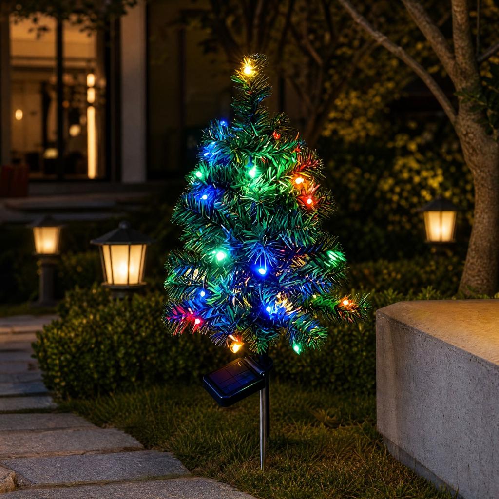 Powered Christmas Cedar Tree Lights for Outdoor and Garden Decoration