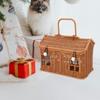 Wicker Baskets For Storage House Shape Portable Organizer Storage Baskets For Shelves For Closet Pantry Laundry Nursery Toy