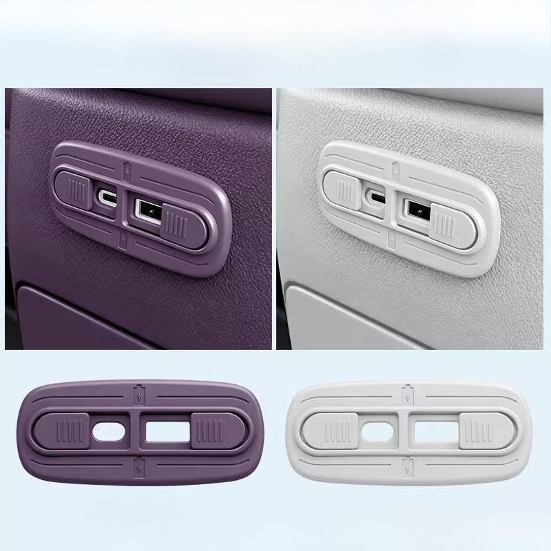 For Leapmotor B10 B01 Lafa5 B05 Car Rear USB Charging Port Cover Scratch-resistant Protector Interior Accessories