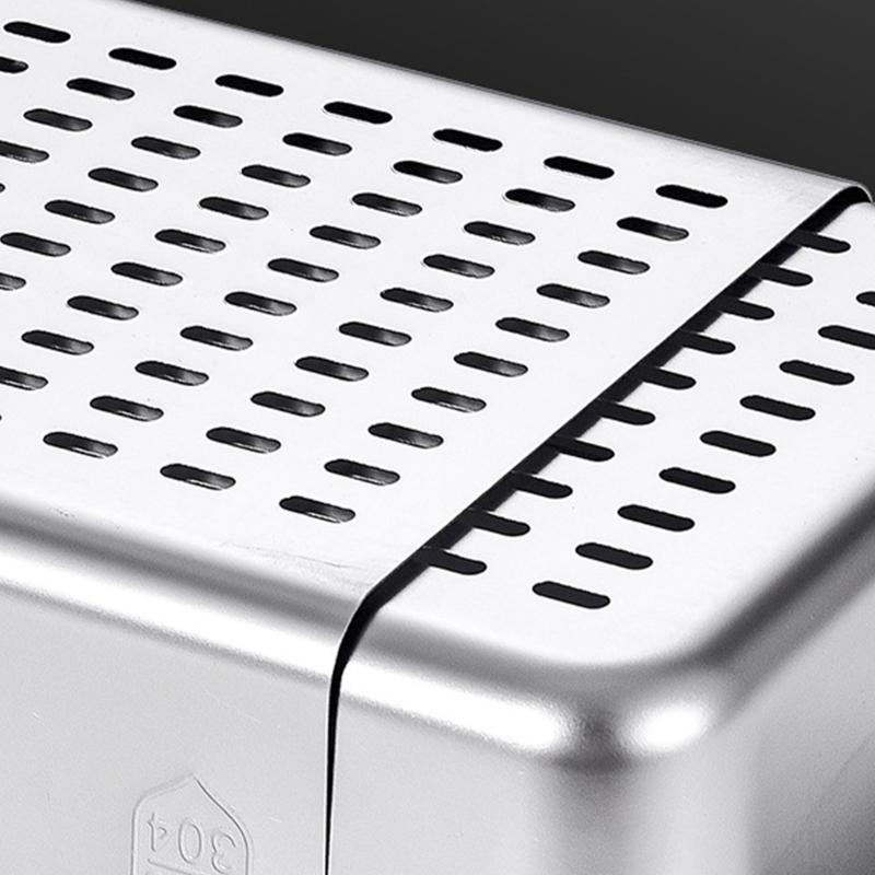 Sink Drain Basket, 304 Metal Basket for Produce Cleaning, Cup Drying and Small Item Placement above the Sink for Everyday Kitchen Work