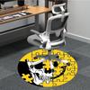 1pc Puzzle Skull Chair Carpet for Office, Round Non Slip Durable Large Size Office Carpet, Suitable for Office