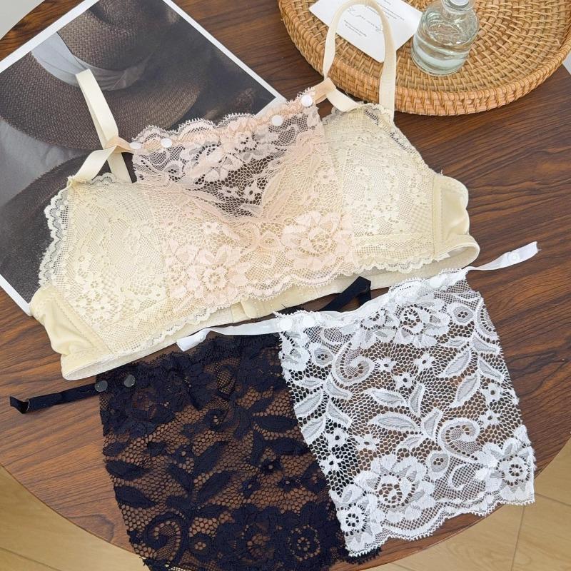1/3x Dentelle pour femme à clipser Faux Camisole Insert de Soutien-gorge Panneau de Modestie Gilet Insert de Soutien-gorge Tube de Protection Enveloppant