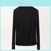 Stylish Women's Summer Polo Top With High Neck And Long Sleeves In Fashionable Design