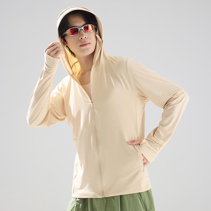 Unisex UPF50+ Ice Silk Sun Protection Jacket - Lightweight, Breathable, Anti-UV Summer Outdoor Wear