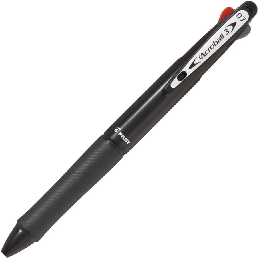 Pilot Acroball 3 Ballpoint Black BKAB40FBK 0.7mm 3-Color Pen,