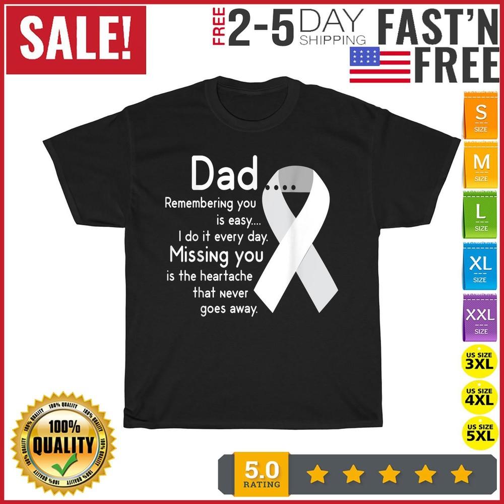 For My Dad In Heaven I Love You Misses You Memorial Day T Shirt Men Women NEW