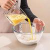 Glass Measuring Cup with Handle - Large Capacity, Food Grade with High Temperature Scaling for Baking and Egg Beating