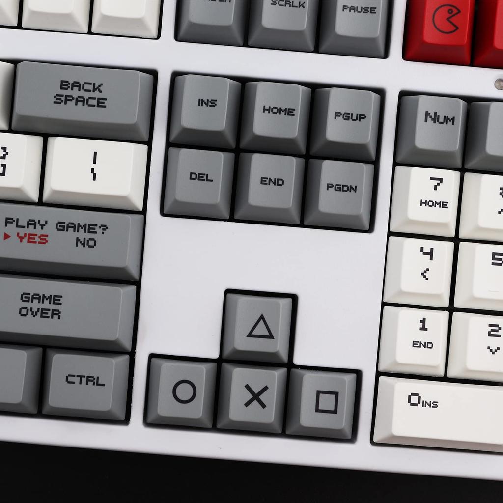 PBT Keycaps XDA Profile 108 Keys Dye-Sublimation Mechanical Keyboard Keycaps Anime Cherry MX Switch Pixel Word Theme Mechanical Keyboard