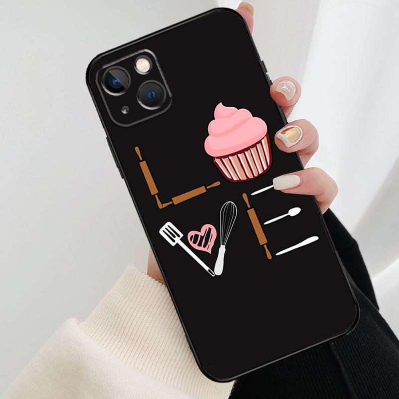 Baking Cook Chef Phone Case For iPhone 17 Pro Max 16 15 14 11 12 13 Pro Max mini 15 16 Plus 16e 17 Air Cover