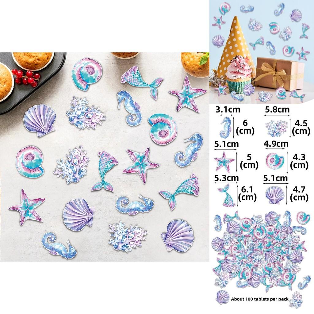 Mermaid Starfish Coral Birthday Party Decor Confetti With Paper Material For Baby Shower Celebrations