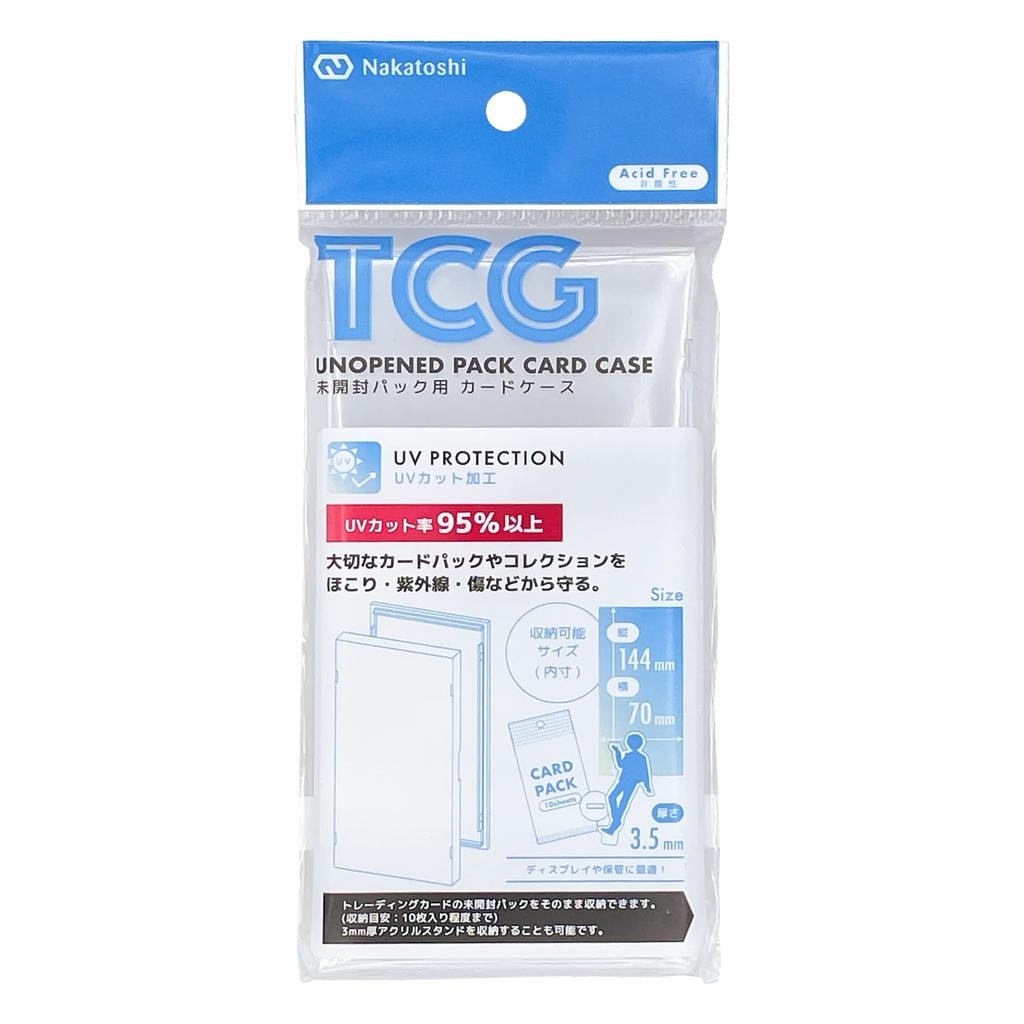 Nakatoshi Sangyo Card Case for Unopened for Trading Cards and Acrylic Pack of 10 Packs, Stands,