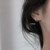 Korean Style Geometric Circle Earrings: Elegant, Versatile Ear Jewelry for Women and Students