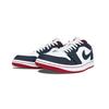 Jordan Air Jordan 1 Midnight Blue Leather Support Low top Vintage Basketball Shoes Unisex 553558-166(Team992-)
