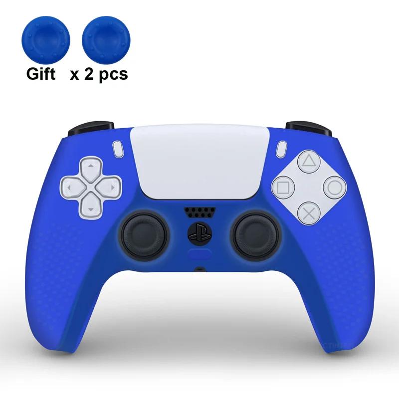 Für PS5 Controller Schutzhülle Silikon Für Playstation 5 Anti-Rutsch Abdeckung Skin für PS5 Slim Hülle Daumengriffe Zubehör
