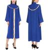 Complete Priest Cleric Costume Robe for Women S-XXL: Mock Neck Cassock with Metallic Patchwork Collar & Flared Sleeves