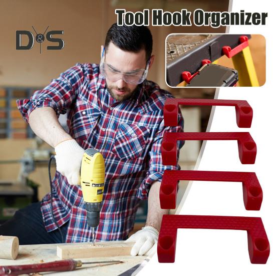 4ks držáky na metr Organizéry na nářadí Uspořádání garáže Jednoduchá instalace Držáky na nářadí se šrouby