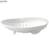 White Shell Ceramic Dessert Plate Dining Plate Fruit Plates Salad Bowl Dim Sum Dish Snack Tray Candy Dish Sashimi Plates