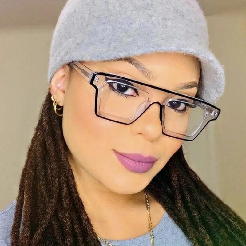 SHAUNA Ретро TR90 квадратная женская оправа для очков ярких цветов Мужская оптическая — фото 5