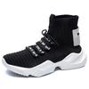 Fashion Men High Top Casual Shoes Male Sneakers Fashion Trend Mesh Shoes Cover Foot Breathable Socks Sports Running Shoes Heightening