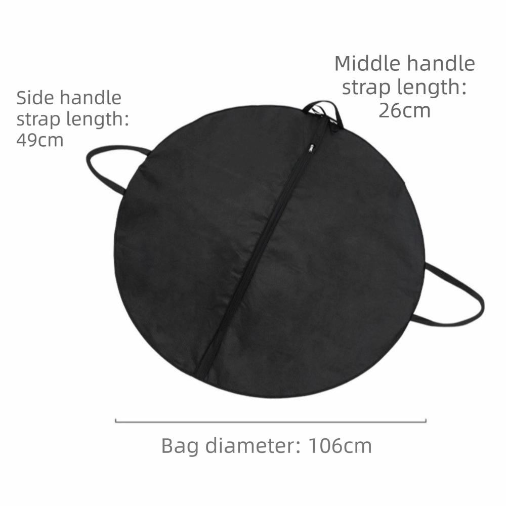 Reißverschluss Ballettrock Aufbewahrungstasche Vliesstoff Schwarz Performance Handtasche Wasserdicht Große Kapazität Tanzzubehör