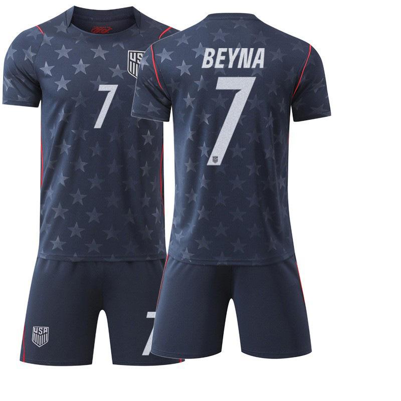 2627 USCAMERICA World Cup USA away football jersey No. 10 Pulisic 8 McKenney suit #16