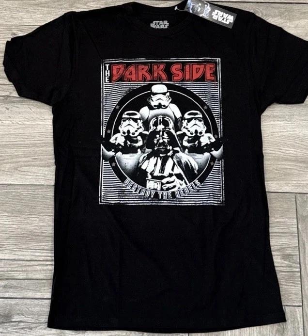 2017 Star Wars Darth Vader Destroy the Rebels Dark Side Licensed Tee Size Medium S