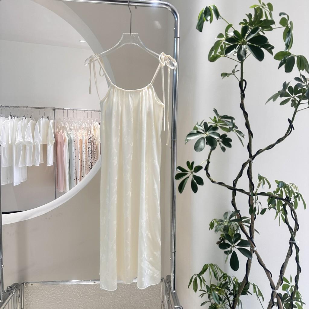 Ice Silk Camisole Sleep Dress For Women With Breathable Fabric Summer Lounge Wear