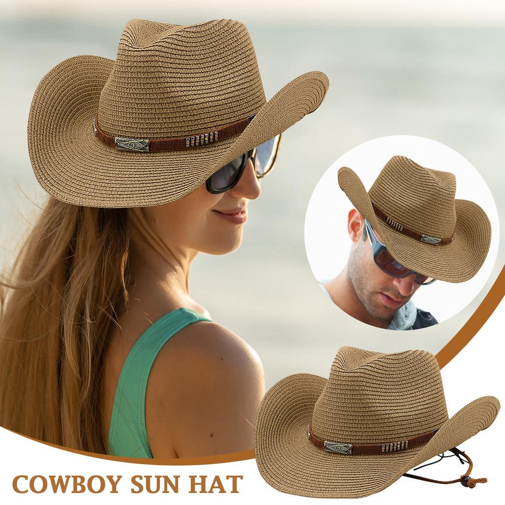 Classic Belt Denim Hat For Women And Men, Summer Sun Hat With Rolled, Western Denim Hat, Sun Hat