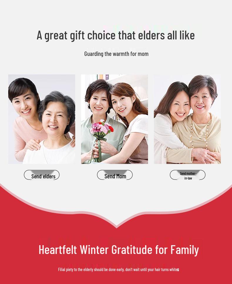 Mom's 2025 Hip-Hugging Winter Down Jacket - Stylish Plus Size for Middle-Aged & Elderly Women