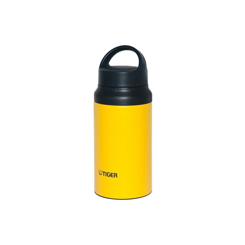 Web Exclusive Tiger Thermos (TIGER) 400ml Water Bottle with Handle, Lightweight Stainless Steel Bottle, Outdoor, Yellow (MCZ-N040Y)