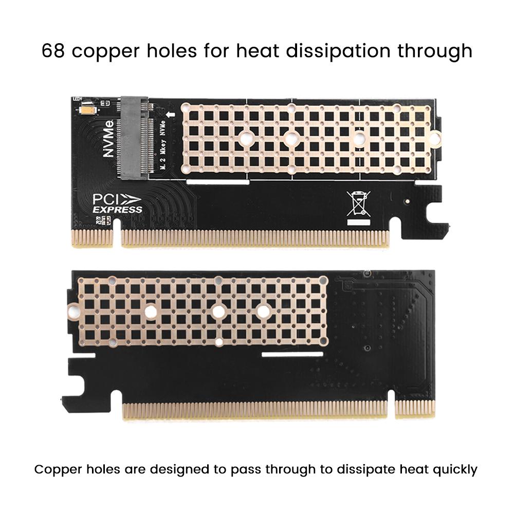 PCIE NVME Adapter M2 PCI Express 3.0 X1 X4 X8 X16 Expansion Card Riser Converter Supports 2230 2242 2260 2280 M Key M.2 NVME SSD