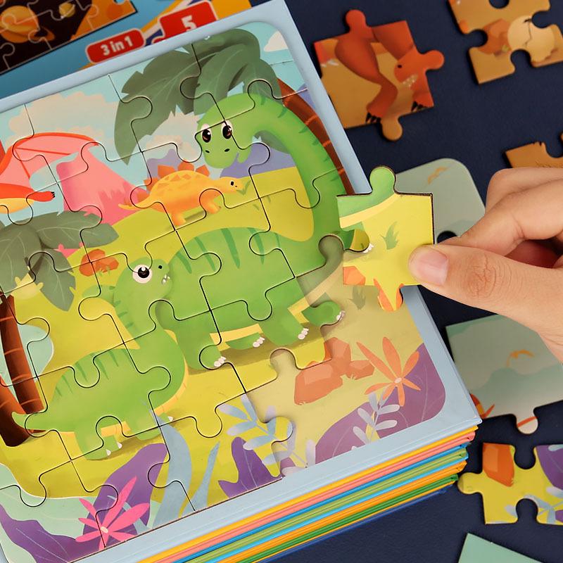 Portable Magnetic Puzzle Book for Early Childhood Education