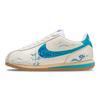 Cortez Résistant à l'abrasion Résistant à l'abrasion Chaussures de course basses pour femmes Beige Bleu HF4268-113(Équipe 73-)