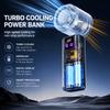 199-speed High-speed Handheld Fan Digital Display Air Conditioner Fan New Portable Fan  Outdoor