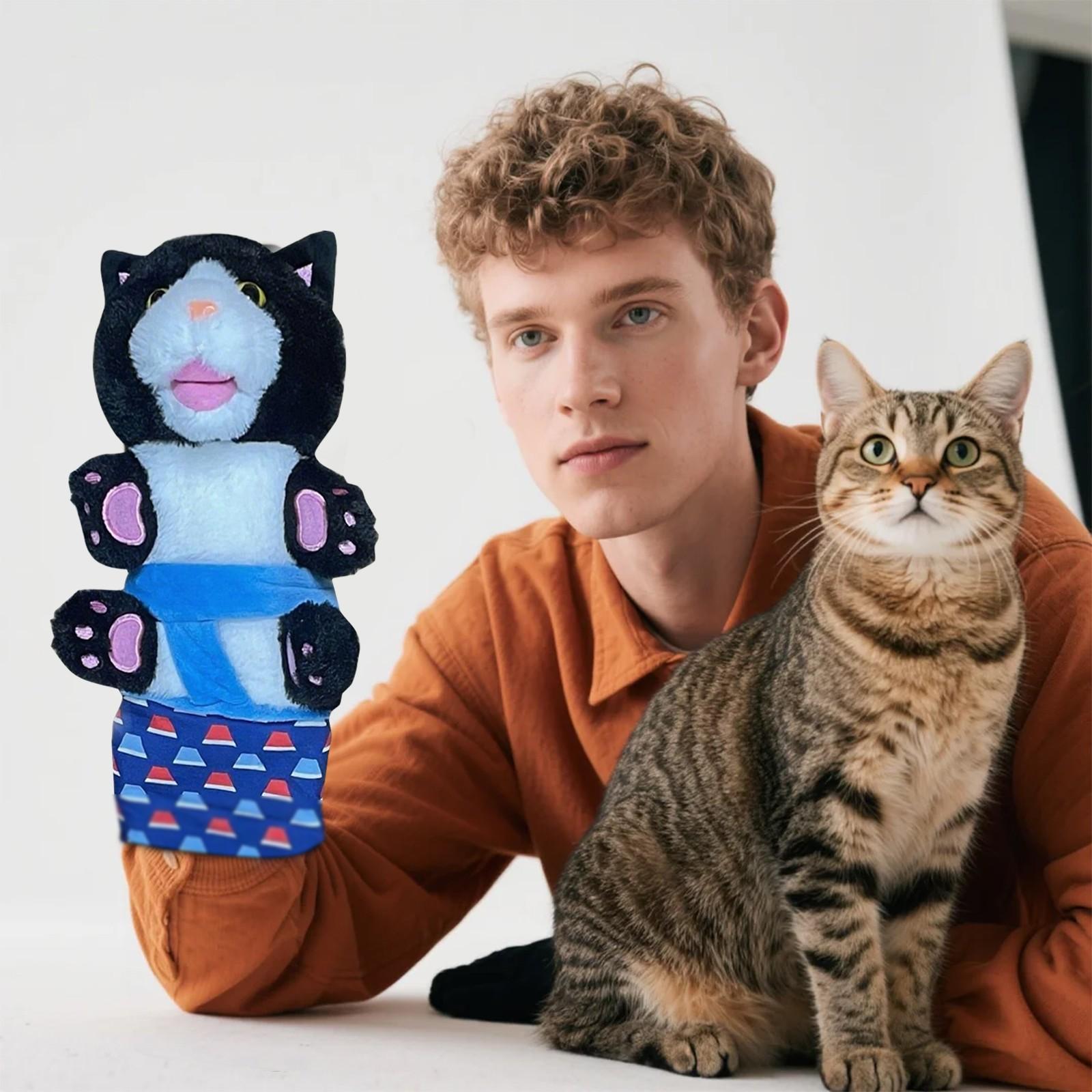 

Игрушка Кукла Кот-Рестлер, Милый Внешний Вид Мгновенно Завоевывает Ваше Сердце. One Size синий