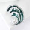 Mode Emaille Öl Tropf Welle Brosche Vintage Perle Pin Damen Kleidung Zubehör Corsage Zubehör