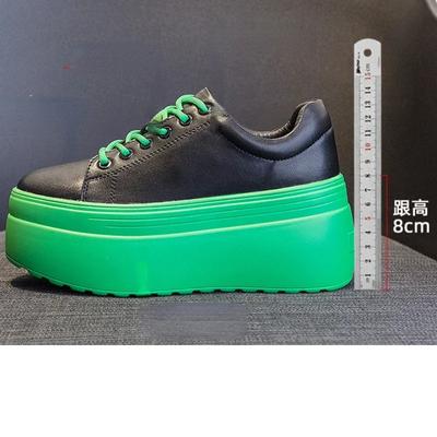 Koznoy 8cm Cow Genuine Leather Women Ankle Boots Female High Heels Lace Up Moccasins Super High Platform Wedge Mixed Color Shoes