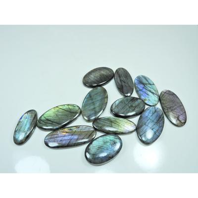 Natural Purple Multi Spectrolite Labradorite Oval Loose Gemstone 12 Pcs Lot LL-1203