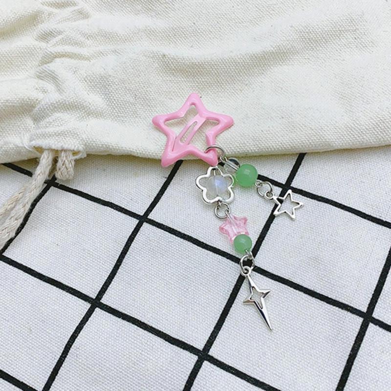Fashion Hair Clips Y2K Style Star Butterfly Moon Tassels Hairpin Sweet Cool Hair Barrettes Hair Accessories Jewelry
