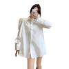 Women's Spring Slimming Mid-length Waist-cinching Vest Jacket with Unique Design 