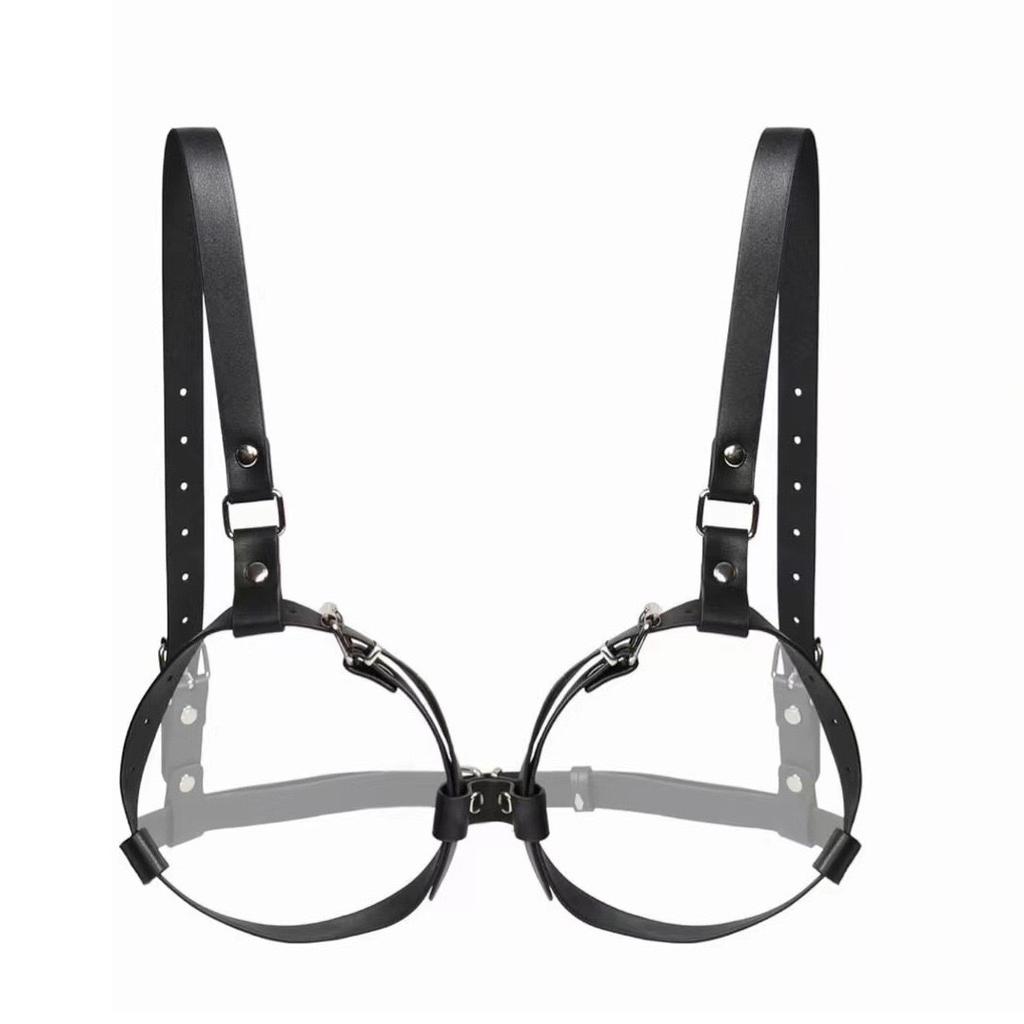 Sexspiel Offener BH-Gurt Frau Brust Fetisch Spiele Dessous SM Sklaven-BH Hebe-Sextoy-Kits PU-Leder Bondage-Ausrüstung 18+ Sex