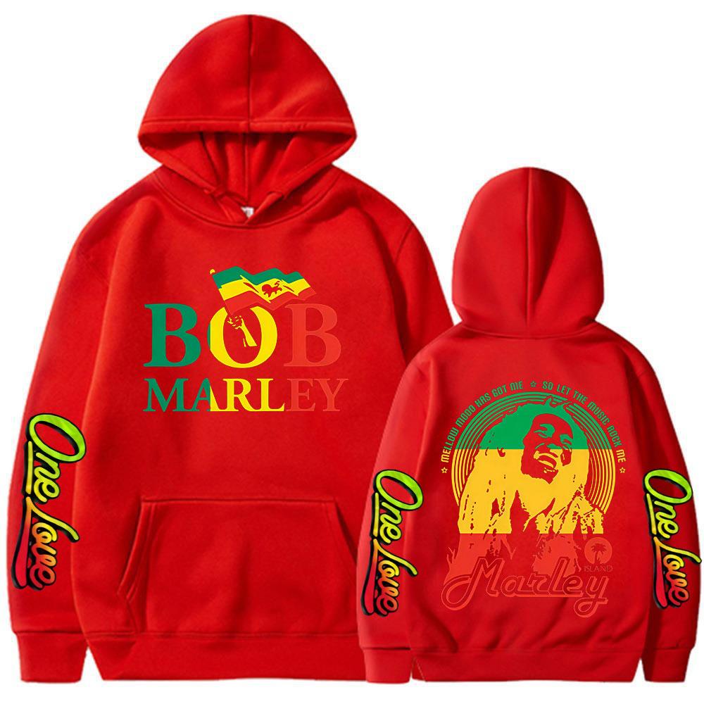 Reggae Musik Urheber Bob Marley Grafik Hoodie Herren Damen Kleidung Klassische Vintage Kapuzenpullover Männlich Übergroßer Pullover