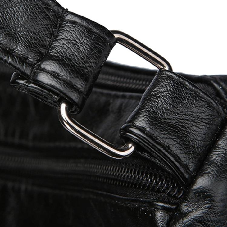 Leather Bag for Women Large Capacity Trendy Shoulder Bag Solid Color Bag