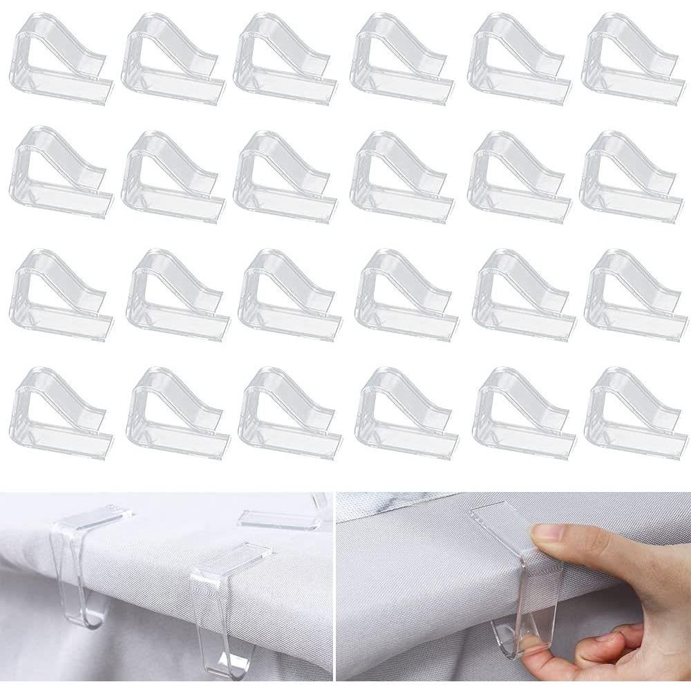 Transparent Tablecloth Clip, Tablecloth Clip, Picnic Table Cloth Clip, Tablecloth Non-slip and Anti-wrinkle Fixing Clip