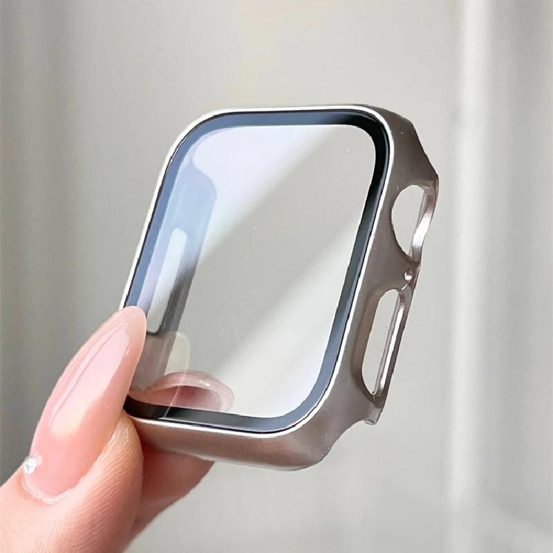 Starlight Bumper Hard Case+Glass For Apple Watch 11 10 42 46mm 9 8 7 41mm 45 Ultra 3 2 1 49mm Film Cover For iwatch 6 SE 40 44mm